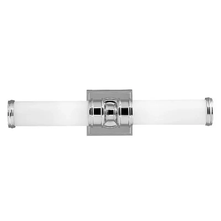 Baderomsbelysning - Baderomslampe - Vegglampe Longford Dobbel Hvit/Krom