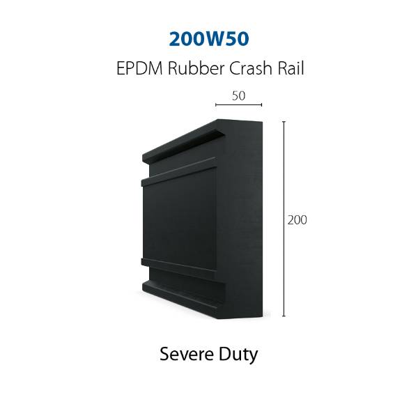 CS Acrovyn® 200W30/ 200W50 Rubber Crash Rails