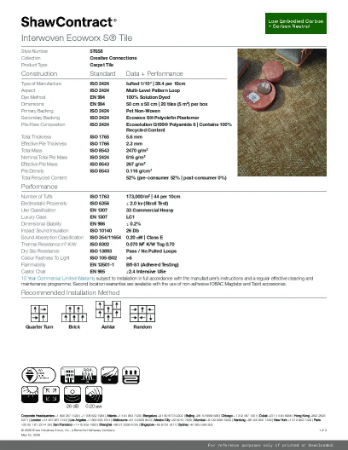 Creative Connections Collection: Interwoven Ecoworx S® Carpet Tile 5T658