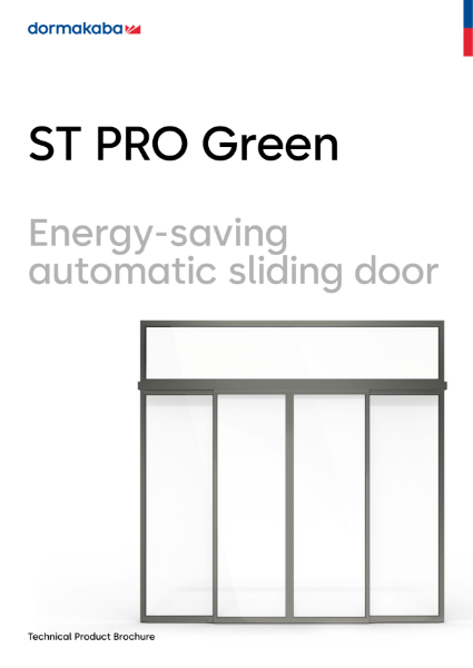 ST PRO Green - Energy-saving automatic sliding door