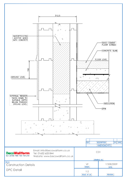 BecoWallform DPC Detail