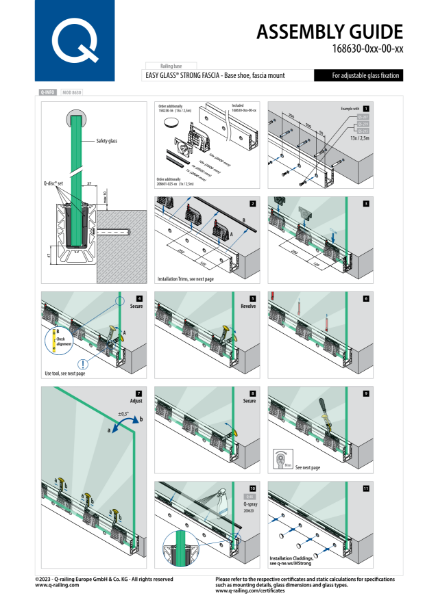 Easy Glass Strong fascia-mount manual