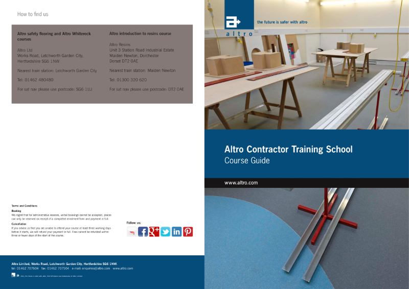 Altro Training School Brochure