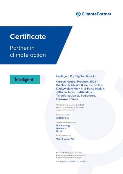 Certificate - Carbon Neutral Dryflow Products