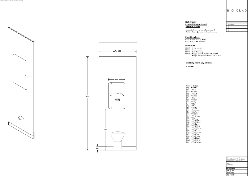 Biopod Type F Flatwall Unit