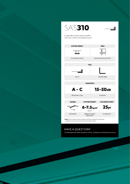 SAS310 Metal Ceiling Brochure