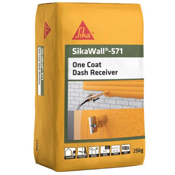 SikaWall®-571 One Coat Dash Receiver - Cement-based Render