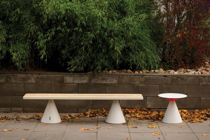 Conics Bench - Outdoor Seating