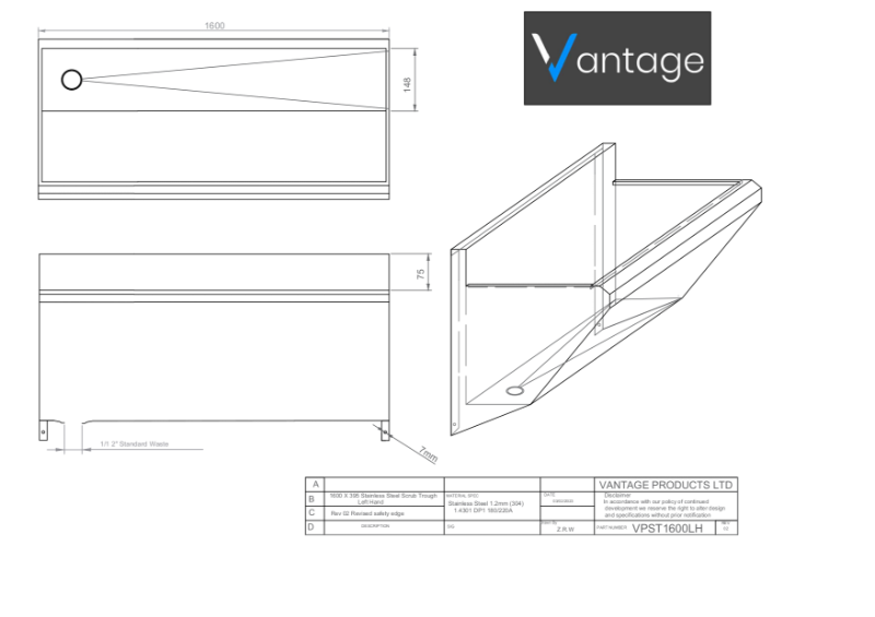 Drawing - VPST1600LH 3D 02