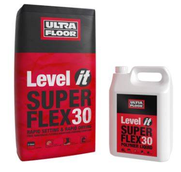 Level IT Super Flex30: Rapid Setting And Rapid Drying, Fibre Reinforced Smoothing Underlayment