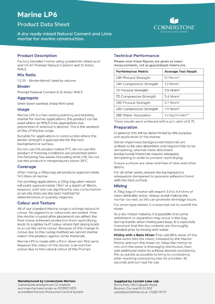 Marine LP6 - Product Data Sheet