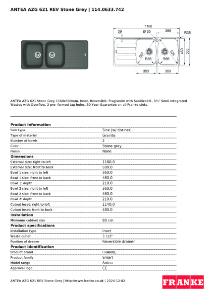 Product Sheet 114.0633.742