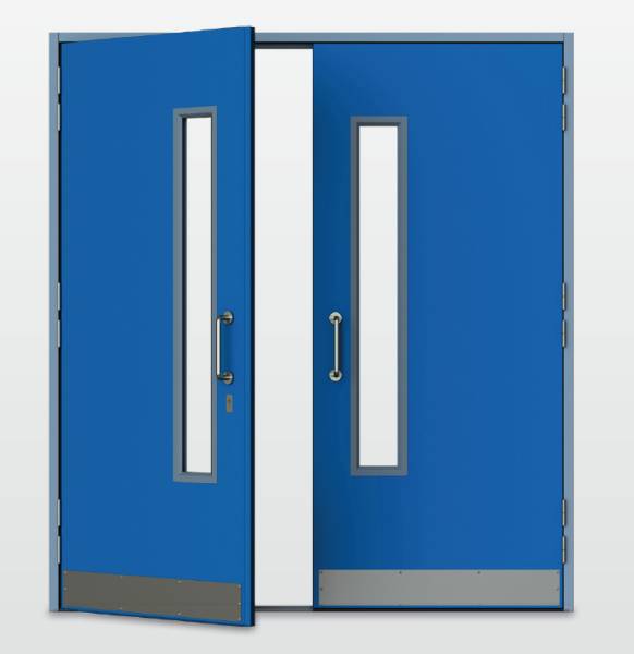 Capital45 steel architectural double door