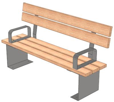 Winster Bench 45 - Street Furniture
