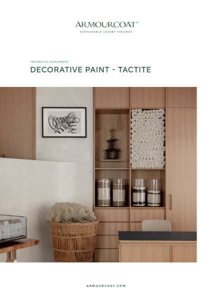 Armourcoat Decorative Paints Tactite - Technical Document