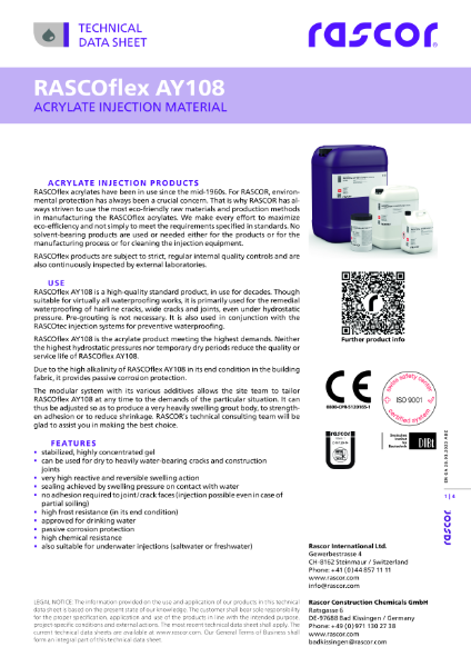 RASCOflex AY108 TDS