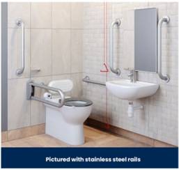 Atlas Deluxe Back-to-Wall Doc M Pack Left Hand Basin