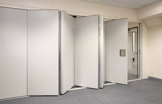 Sliding stacking panel partitions