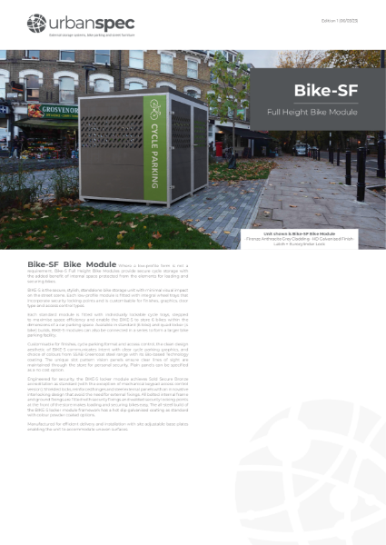 Bike-S Full Height Bike Module | urbanspec | NBS Source