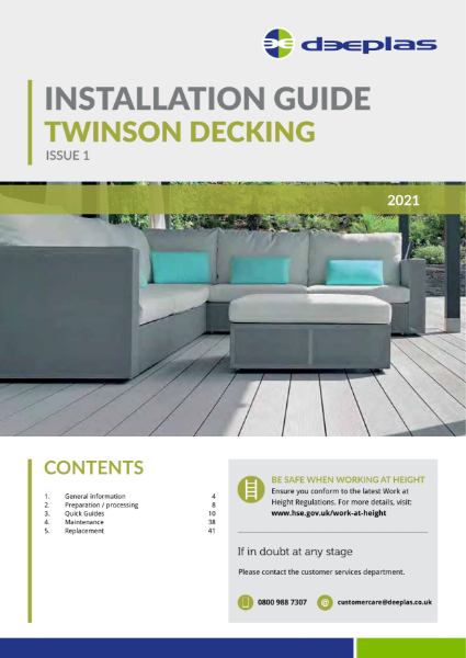 Twinson Decking Installation Guide