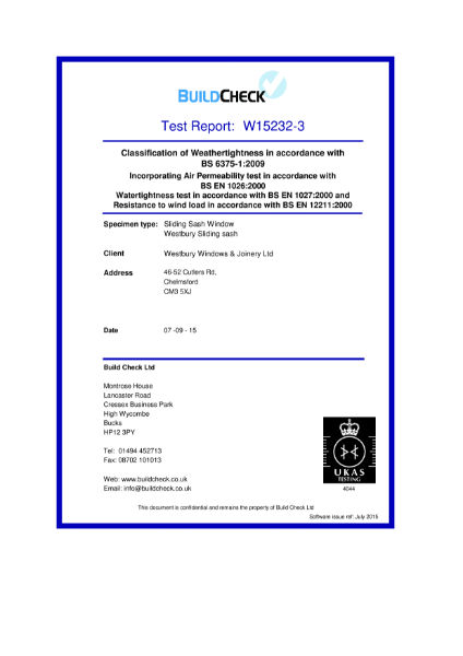 Weathertightness Testing 