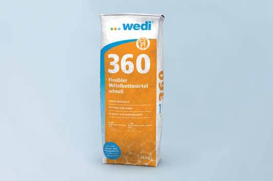 wedi 360 Flexible Middle-Bed Mortar - Adhesive