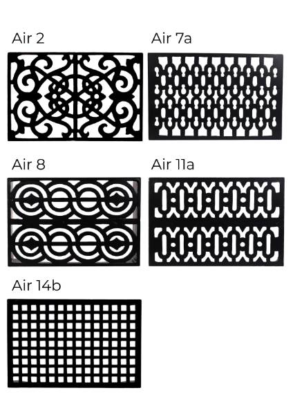 Air Bricks - cast iron and aluminium 9" x 6" (225 mm x 150 mm) rectangular. External or internal ventilation airbrick. - Cast Iron and Aluminium Air Bricks