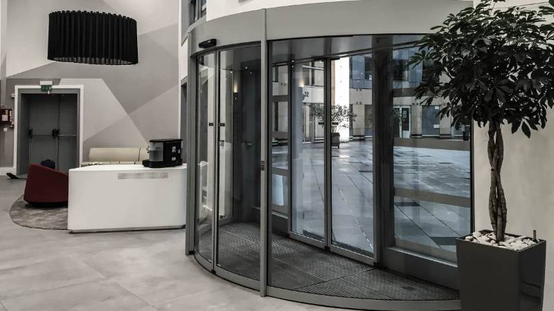 SRM Automatic Curved Sliding Door