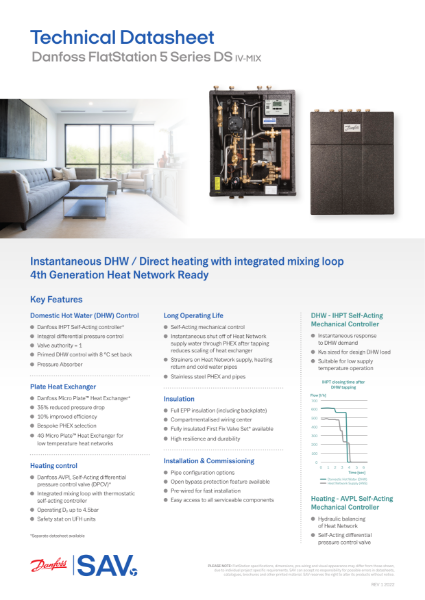 Danfoss FlatStation 5 Series DS IV-MIX