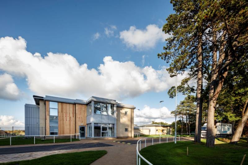 Three types of mineral ceiling tiles for Scottish health charity