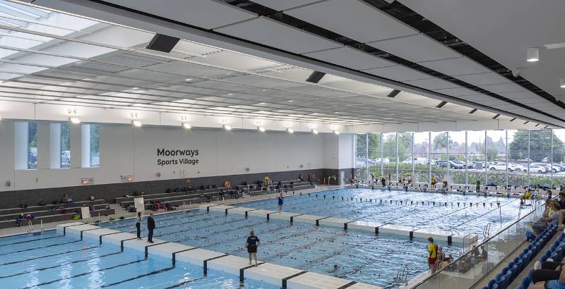 Sto Keeps Things Quiet at Derby's New Moorways Sports Village Pools