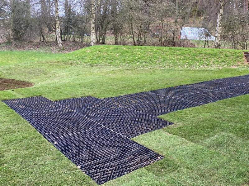 Reinforced Grass Pathways Created For Millbrook Golf Course Using Rubber Grass Mats