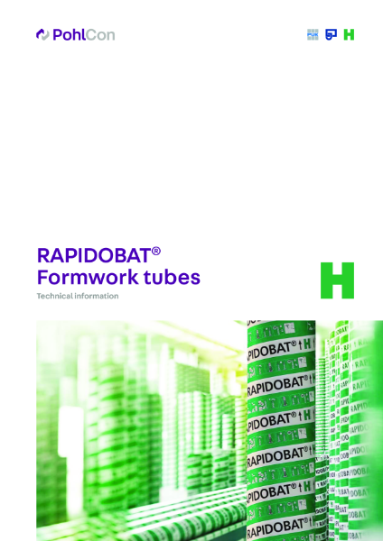 Rapidobat formwork tubes
