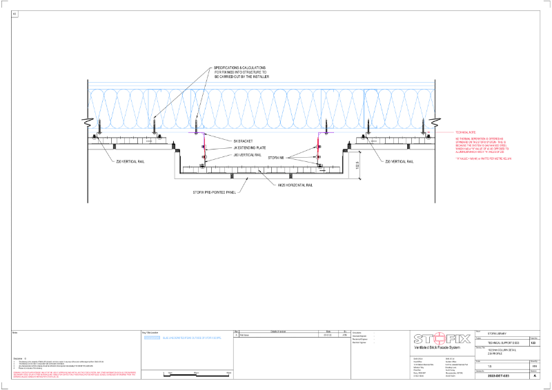 2022-DET-023-A 102.5 COLUMN DETAIL-Z20 PROFILE