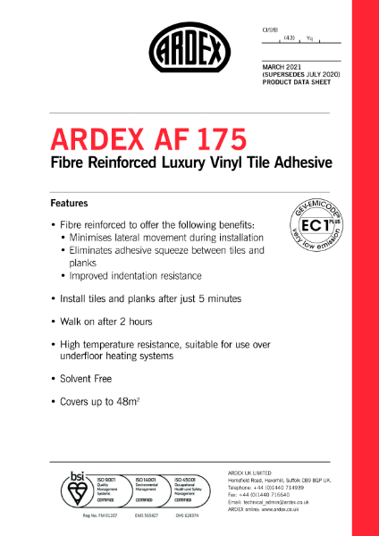 AREX AF 175 RB Datasheet