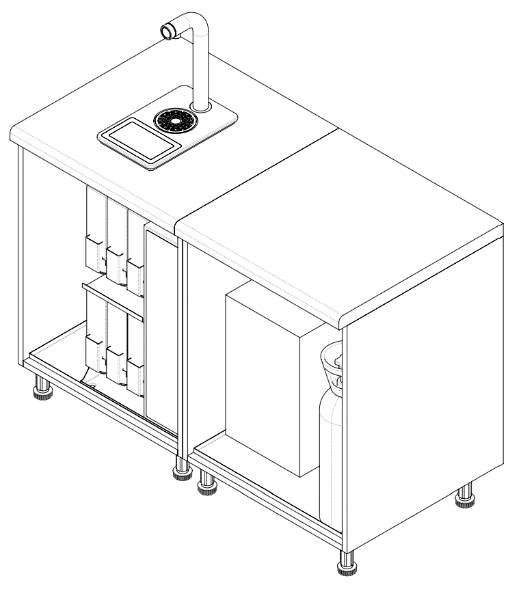 Aqua Flavour Tap Nano - Boiling, Chilled, Sparkling & Flavoured Water Tap - Fully Integrated Water Tap System