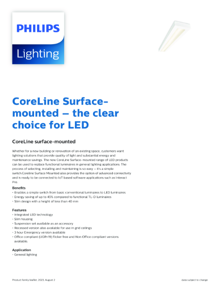 Philips CoreLine Surface-Mounted