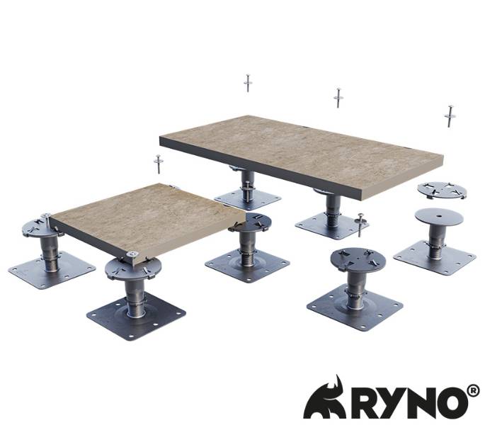 Wind Uplift Non-Combustible Pedestal Paving System - Non-Combustible Paving System