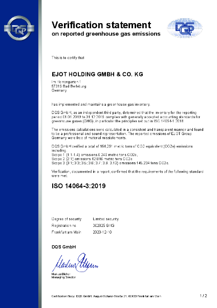 ISO 14064-3:2019 Greenhouse Gas (GHG) Management