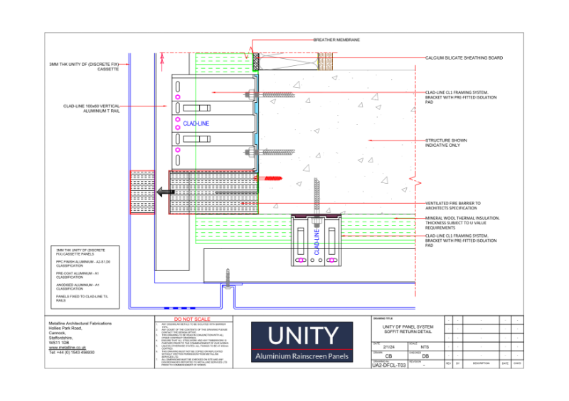 Unity A2 DF-03 Technical Drawing