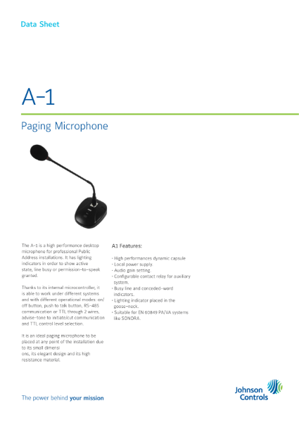 590.010.001 A1 Paging Microphone