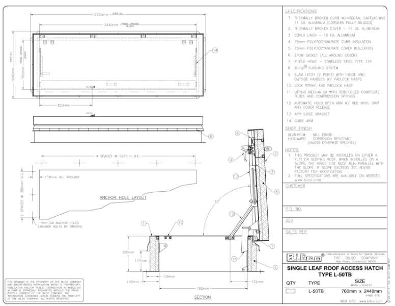 SUBMITTAL DRAWING L-50TB