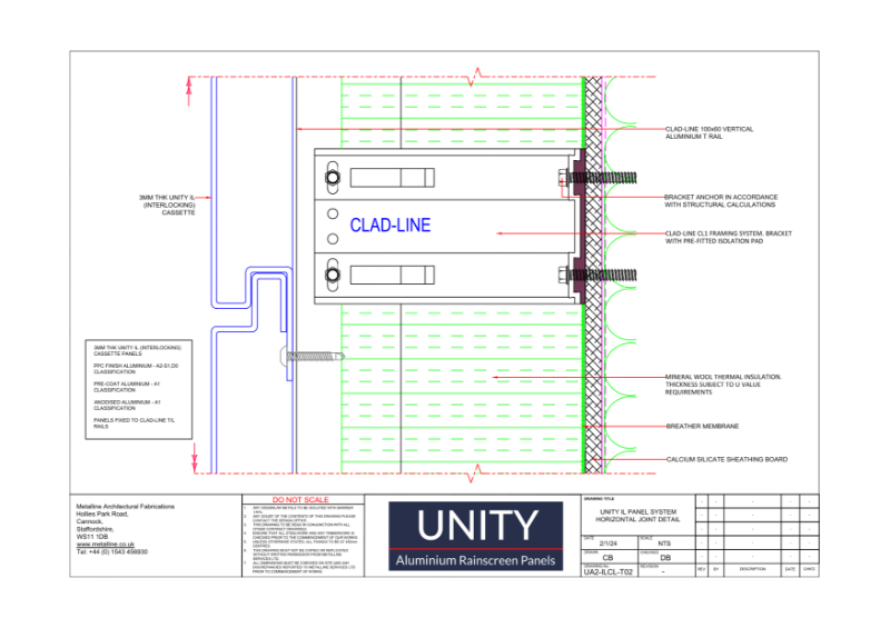 Unity A1 IL-T02 Technical Drawing