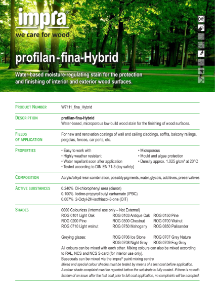 profilan Fina Hybrid