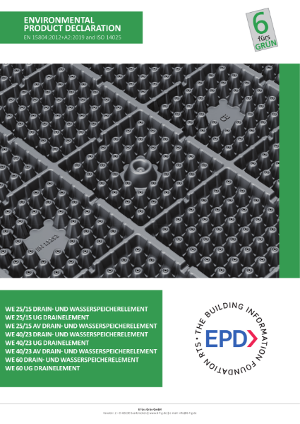 MedO Drainage Mat Environmental Product Declaration