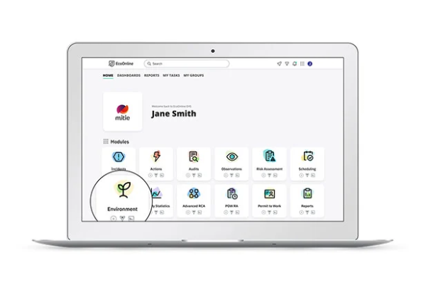Programvare for Miljørapportering: EcoOnline Environment