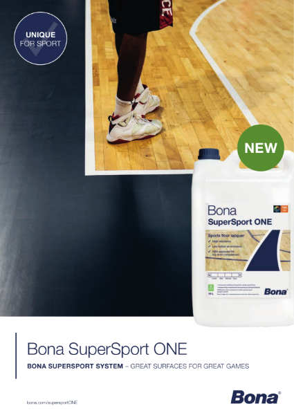 Bona SuperSport ONE - Sales Sheet