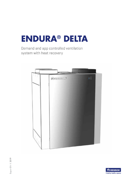 Endura Delta: Demand controlled ventilation system with heat recovery