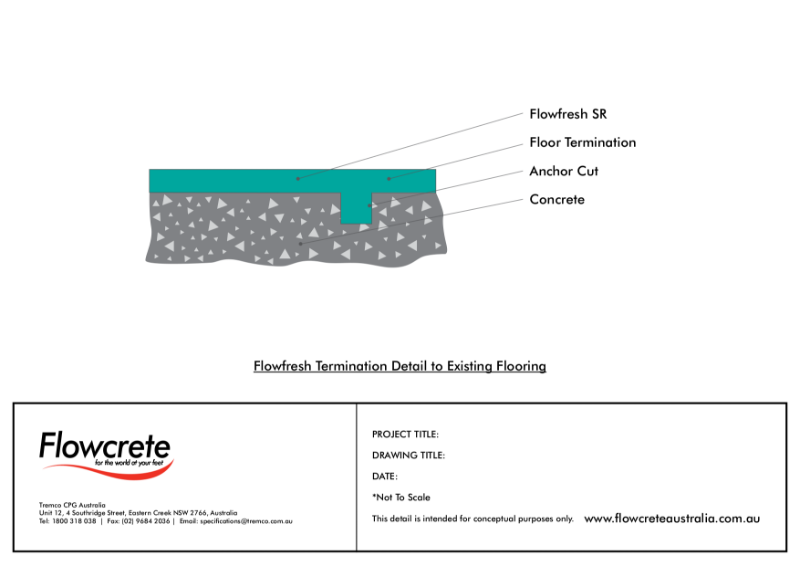 Flowfresh Termination Detail to Existing Flooring