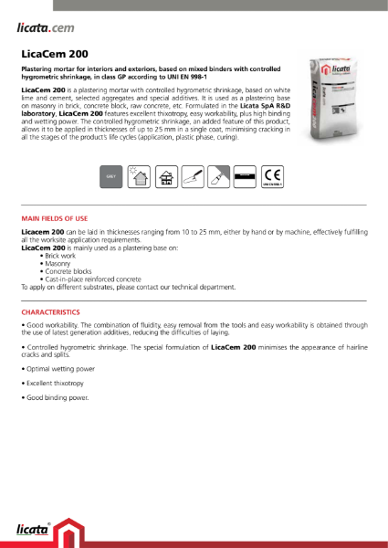 Licata Licacem 200 Basecoat/Adhesive